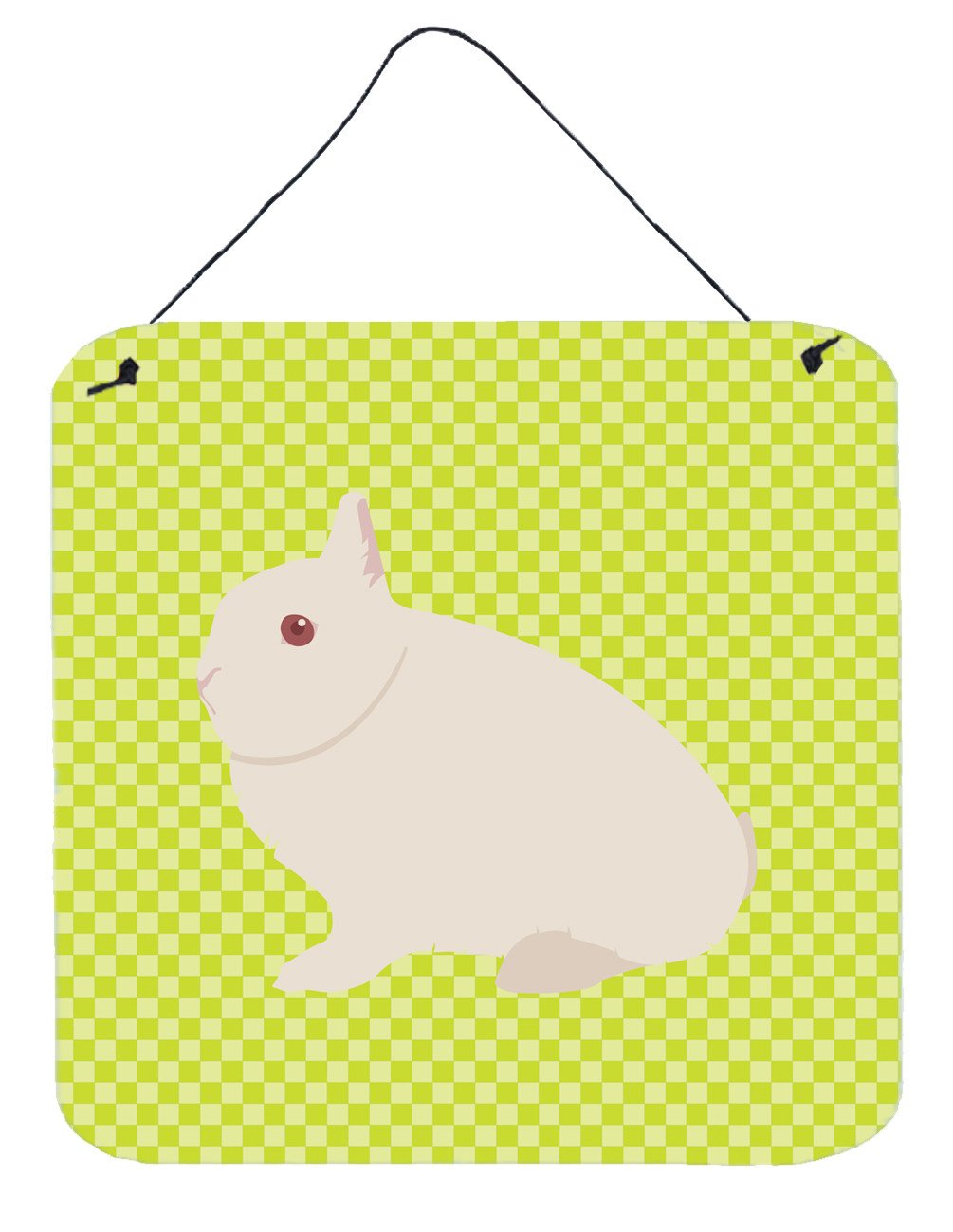 Hermelin Rabbit Green Wall or Door Hanging Prints BB7790DS66 by Caroline&#39;s Treasures