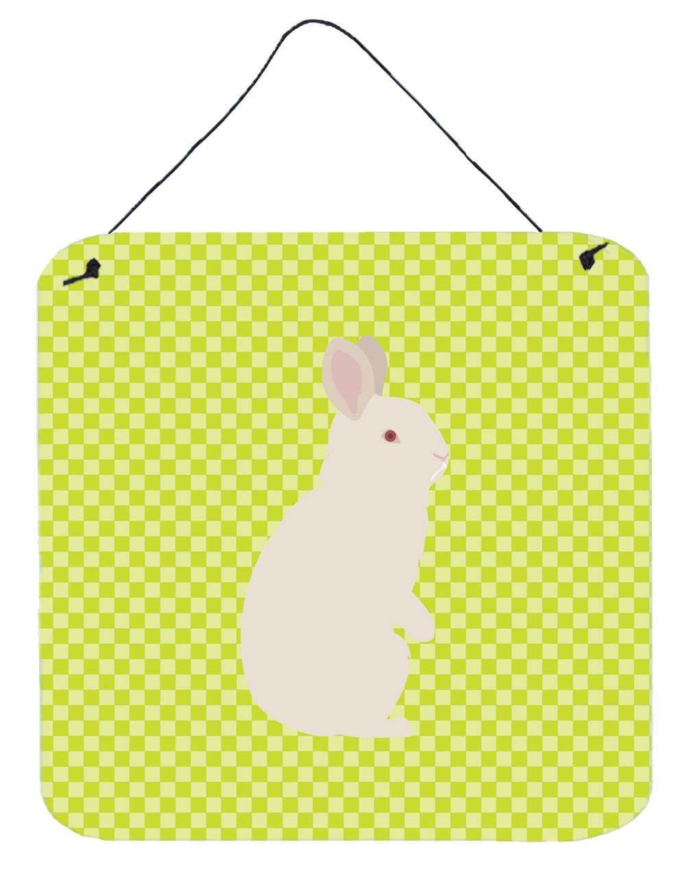 New Zealand White Rabbit Green Wall or Door Hanging Prints BB7791DS66 by Caroline&#39;s Treasures