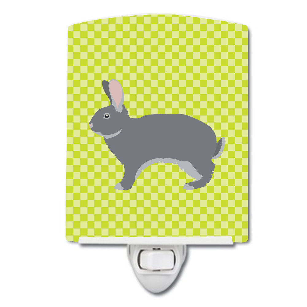 Giant Chinchilla Rabbit Green Ceramic Night Light BB7792CNL - the-store.com