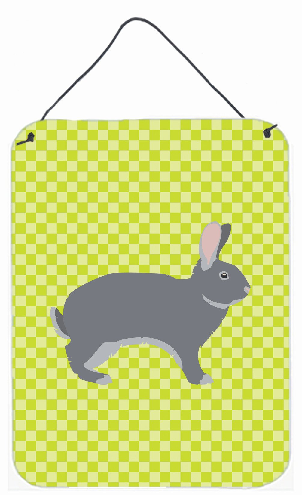 Giant Chinchilla Rabbit Green Wall or Door Hanging Prints BB7792DS1216 by Caroline's Treasures