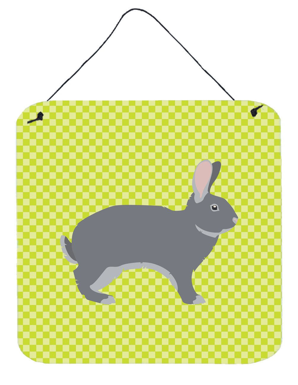 Giant Chinchilla Rabbit Green Wall or Door Hanging Prints BB7792DS66 by Caroline's Treasures