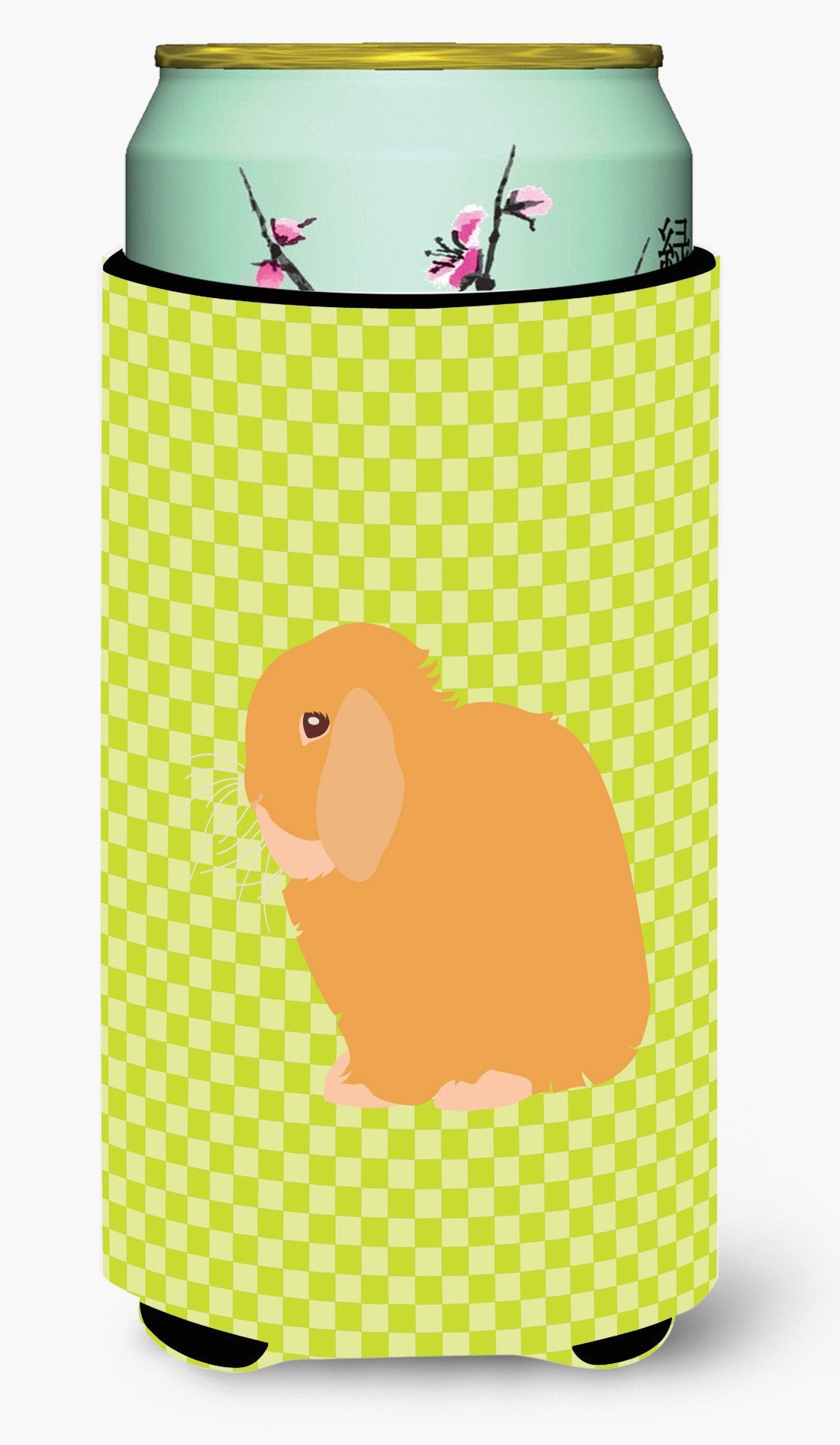 Holland Lop Rabbit Green Tall Boy Beverage Insulator Hugger BB7794TBC by Caroline's Treasures