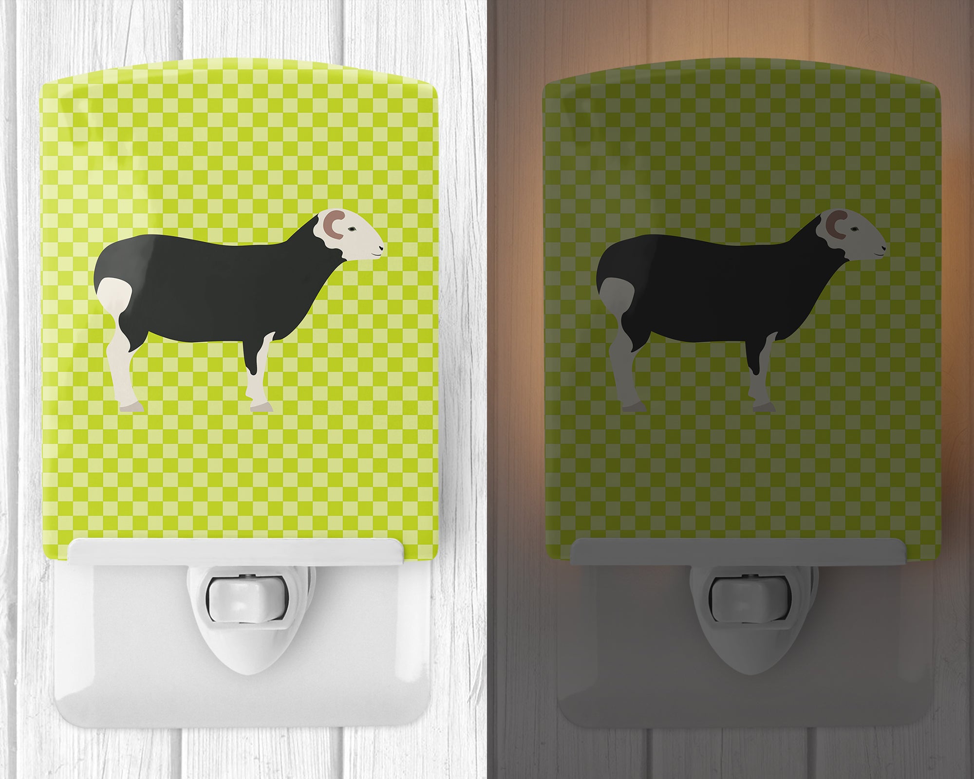 Herwick Sheep Green Ceramic Night Light BB7796CNL - the-store.com