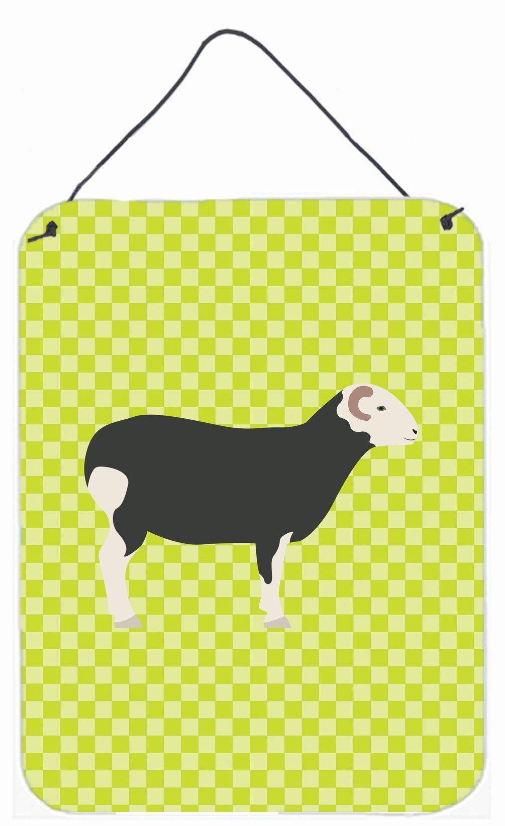 Herwick Sheep Green Wall or Door Hanging Prints BB7796DS1216 by Caroline's Treasures