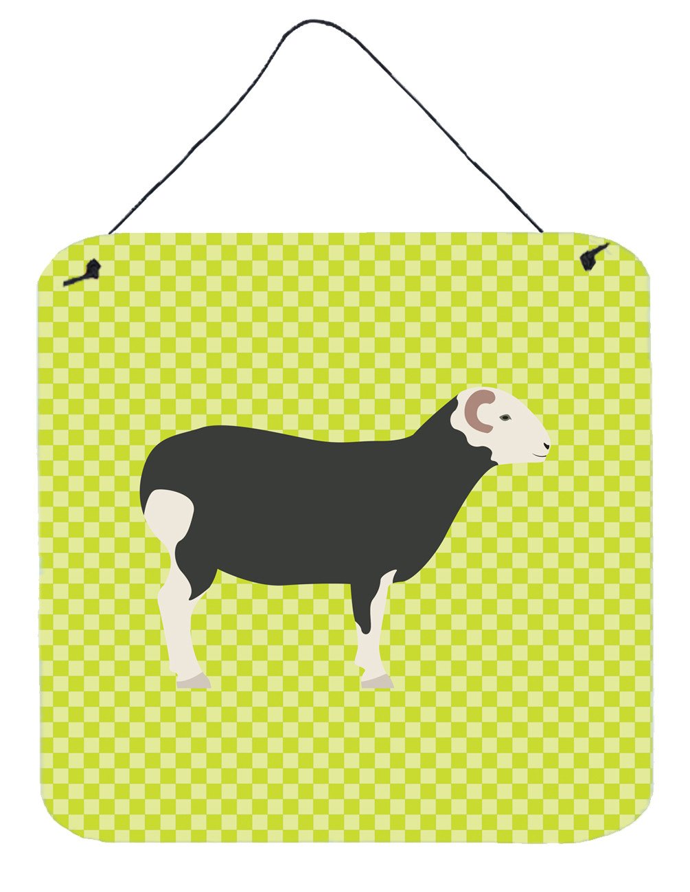 Herwick Sheep Green Wall or Door Hanging Prints BB7796DS66 by Caroline's Treasures