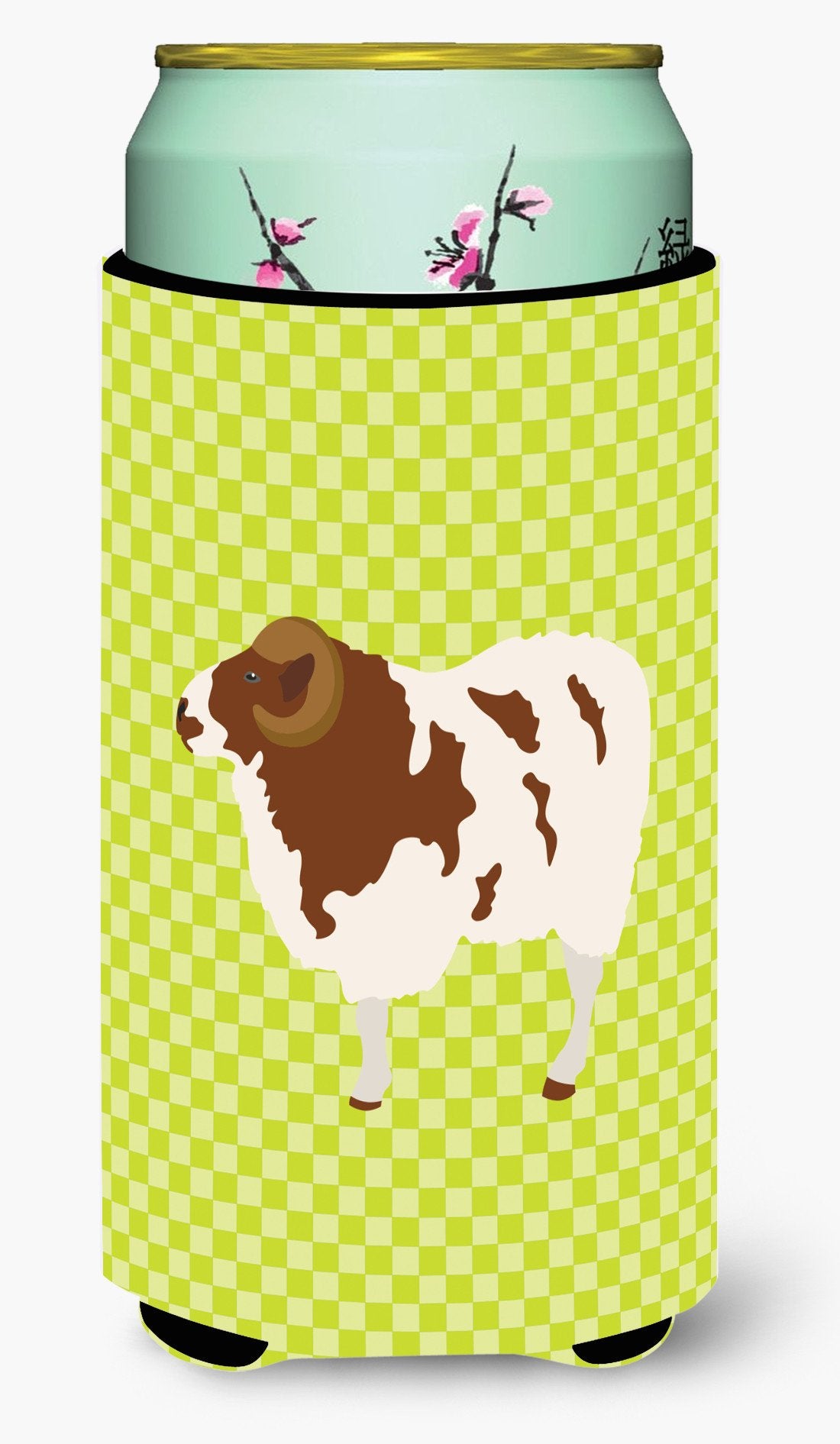 Jacob Sheep Green Tall Boy Beverage Insulator Hugger BB7801TBC by Caroline's Treasures