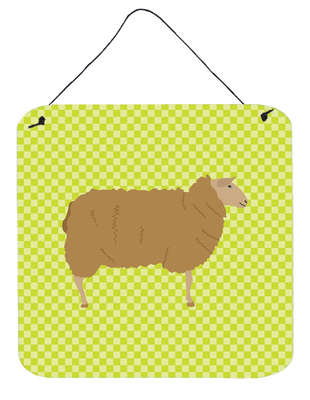 East Friesian Sheep Green Wall or Door Hanging Prints BB7803DS66 by Caroline&#39;s Treasures