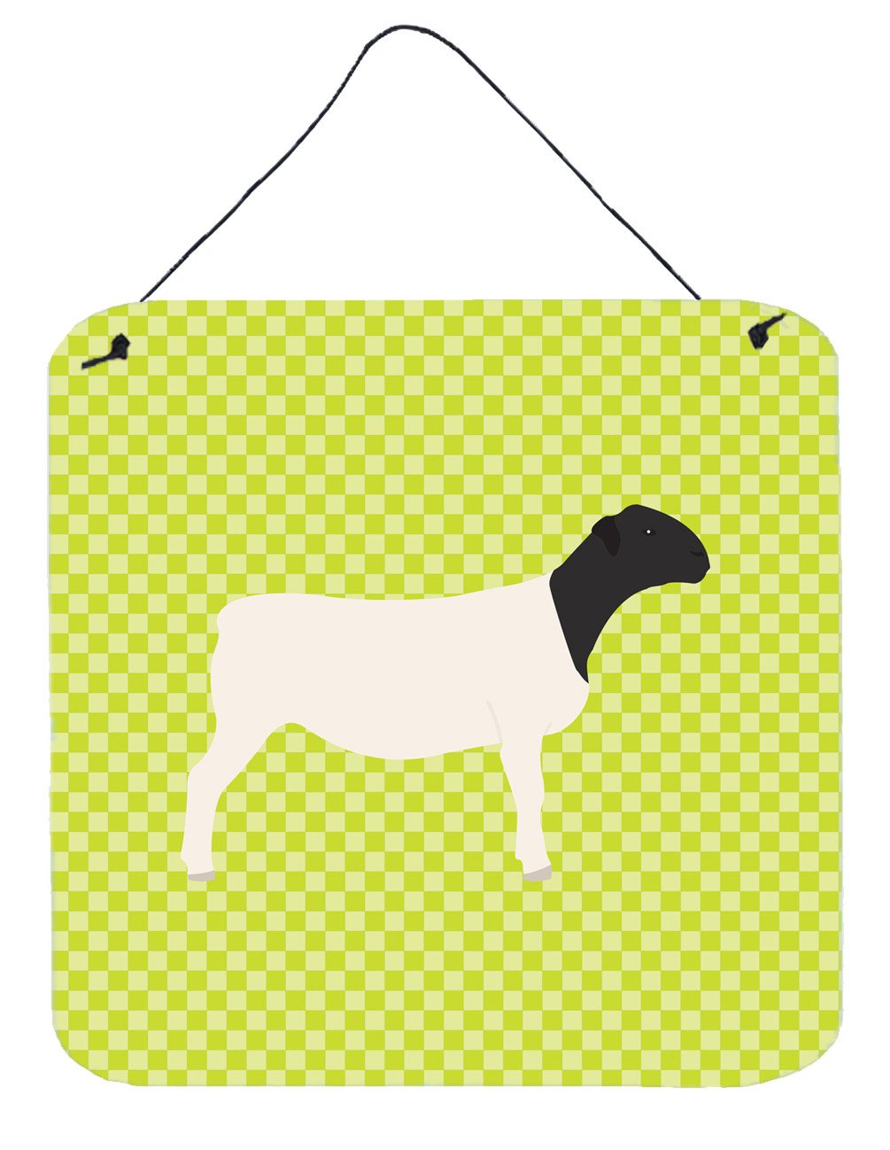 Dorper Sheep Green Wall or Door Hanging Prints BB7804DS66 by Caroline's Treasures