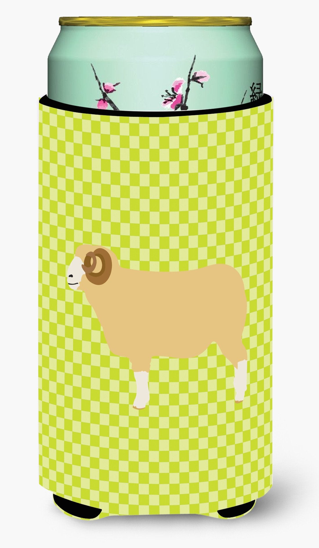 Horned Dorset Sheep Green Tall Boy Beverage Insulator Hugger BB7806TBC by Caroline&#39;s Treasures