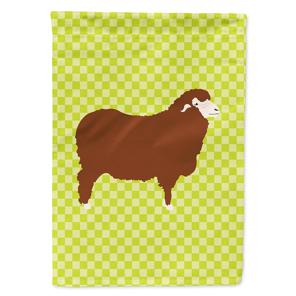 Merino Sheep Green Flag Canvas House Size BB7807CHF  the-store.com.