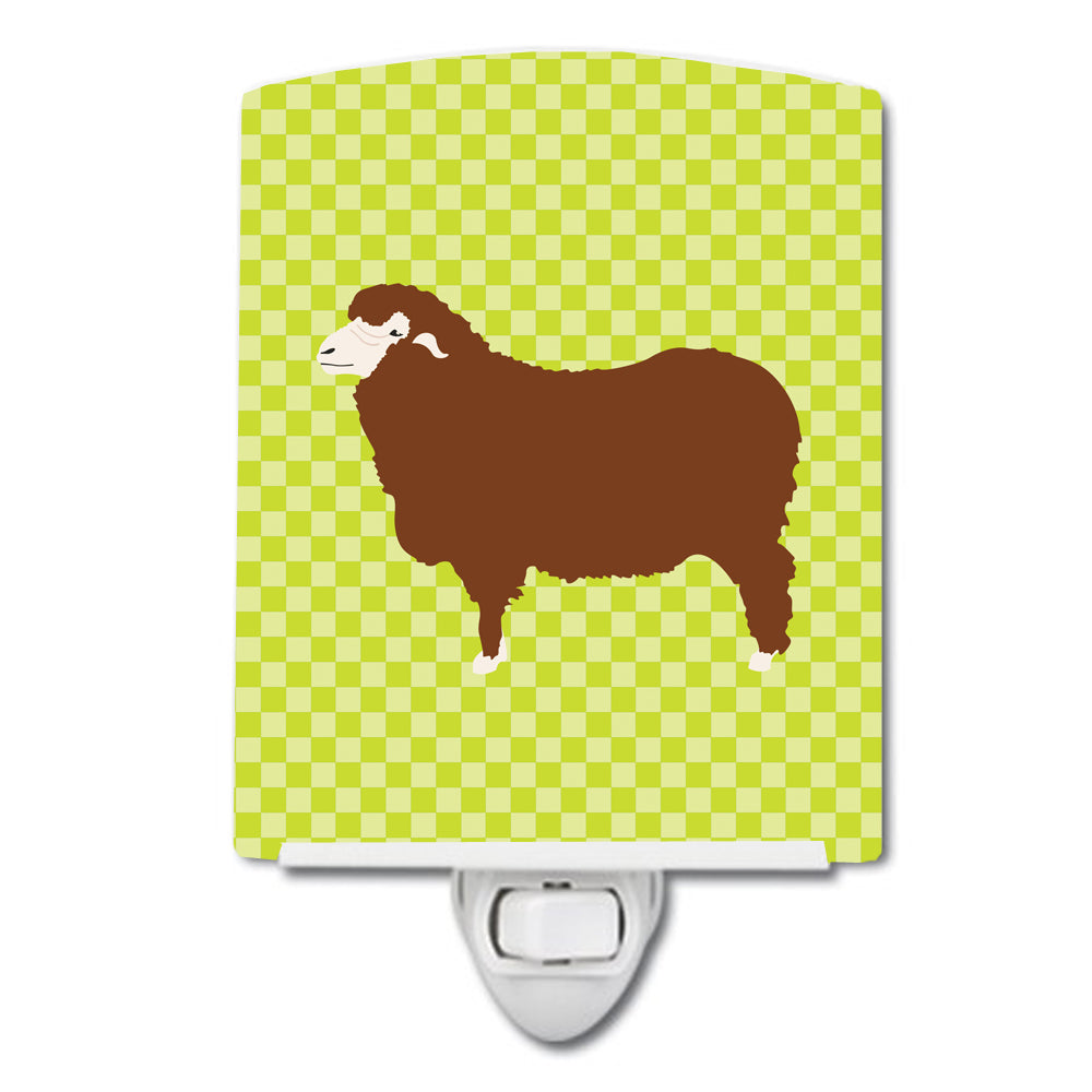 Merino Sheep Green Ceramic Night Light BB7807CNL - the-store.com