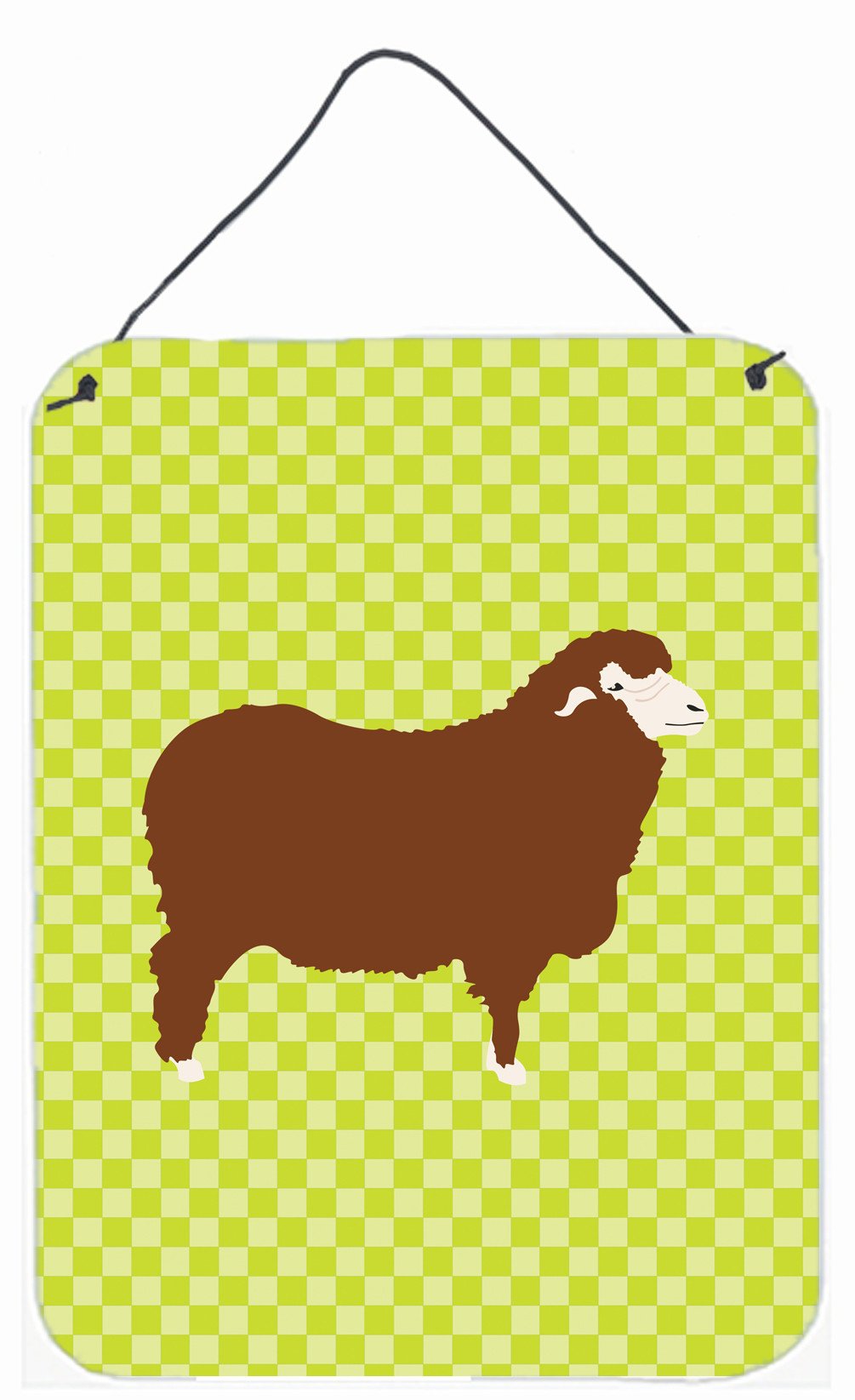 Merino Sheep Green Wall or Door Hanging Prints BB7807DS1216 by Caroline's Treasures