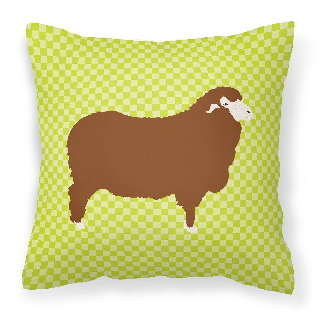 Merino Sheep Green Fabric Decorative Pillow BB7807PW1818 by Caroline's Treasures