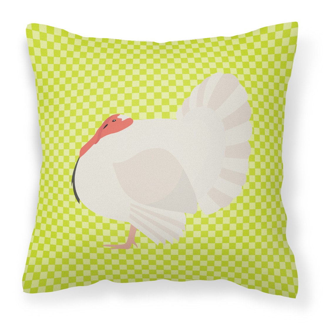 White Holland Turkey Green Fabric Decorative Pillow BB7809PW1818 by Caroline&#39;s Treasures