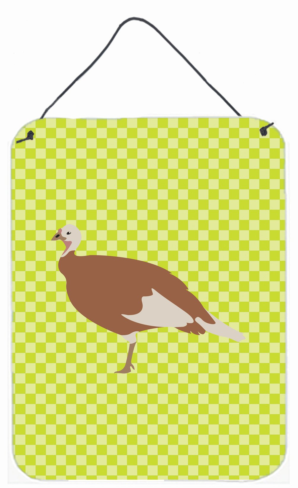 Jersey Buff Turkey Hen Green Wall or Door Hanging Prints BB7810DS1216 by Caroline's Treasures