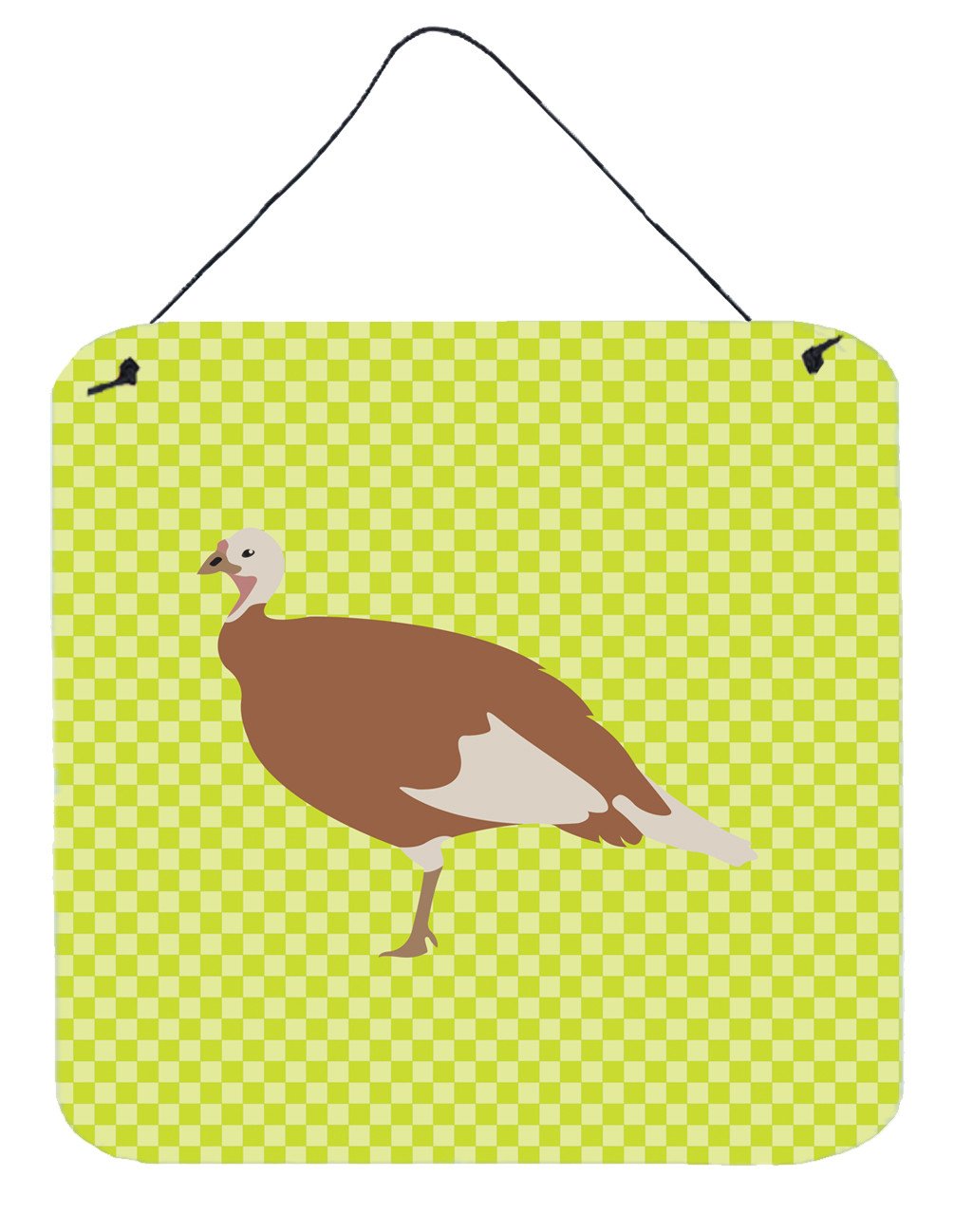 Jersey Buff Turkey Hen Green Wall or Door Hanging Prints BB7810DS66 by Caroline&#39;s Treasures