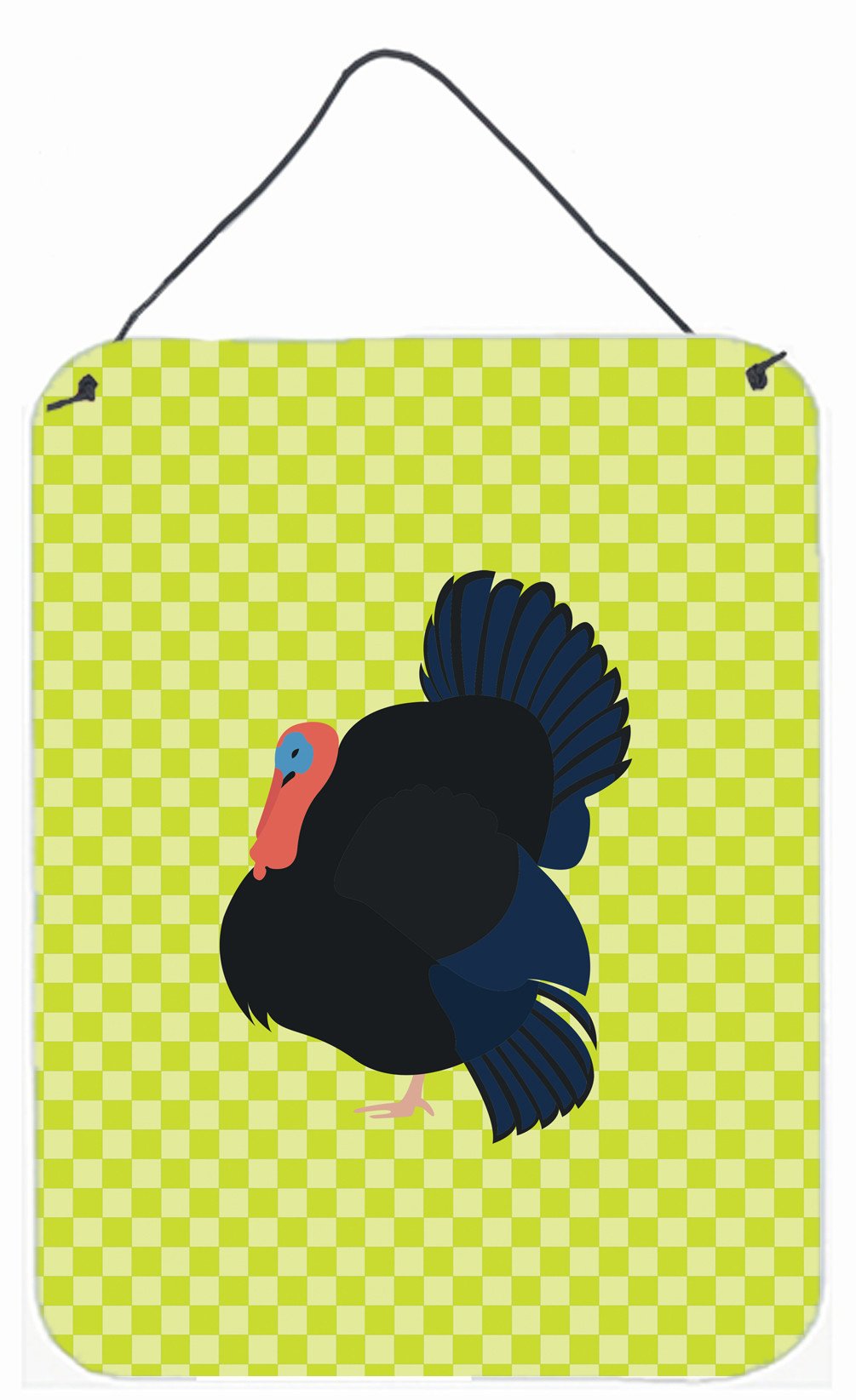 Norfolk Black Turkey Green Wall or Door Hanging Prints BB7811DS1216 by Caroline's Treasures