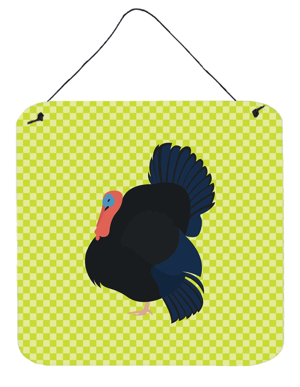 Norfolk Black Turkey Green Wall or Door Hanging Prints BB7811DS66 by Caroline&#39;s Treasures