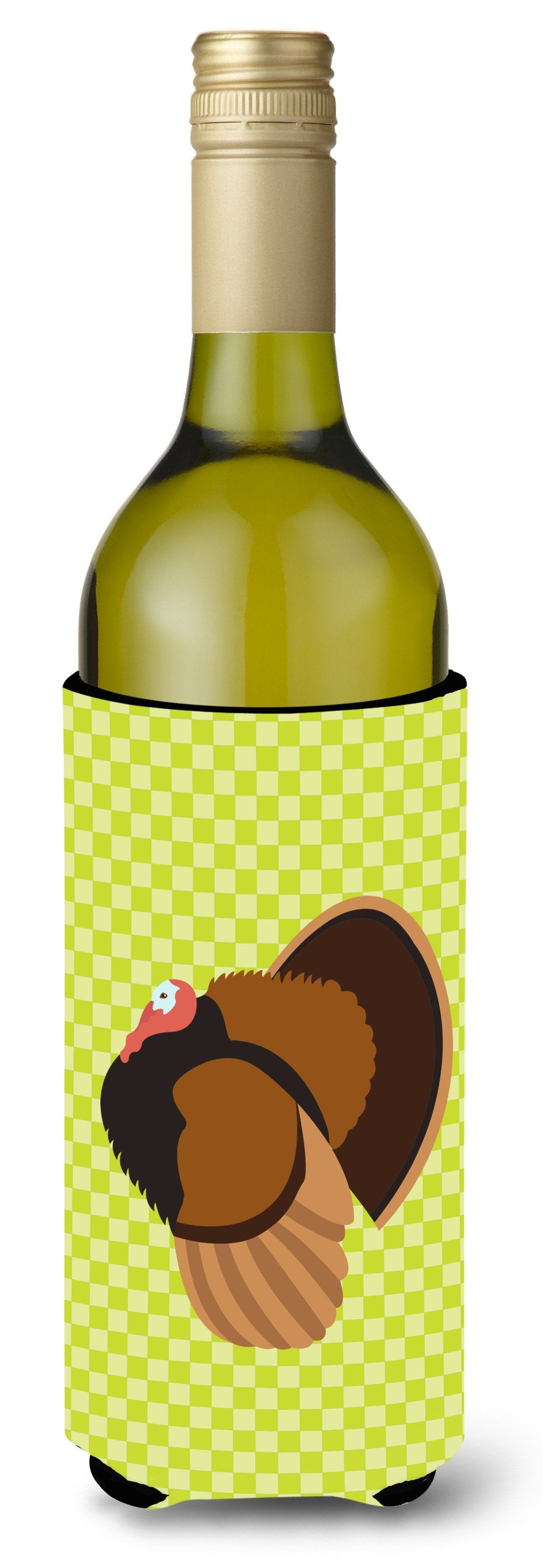 Bronze Turkey Green Wine Bottle Beverge Insulator Hugger BB7812LITERK by Caroline&#39;s Treasures