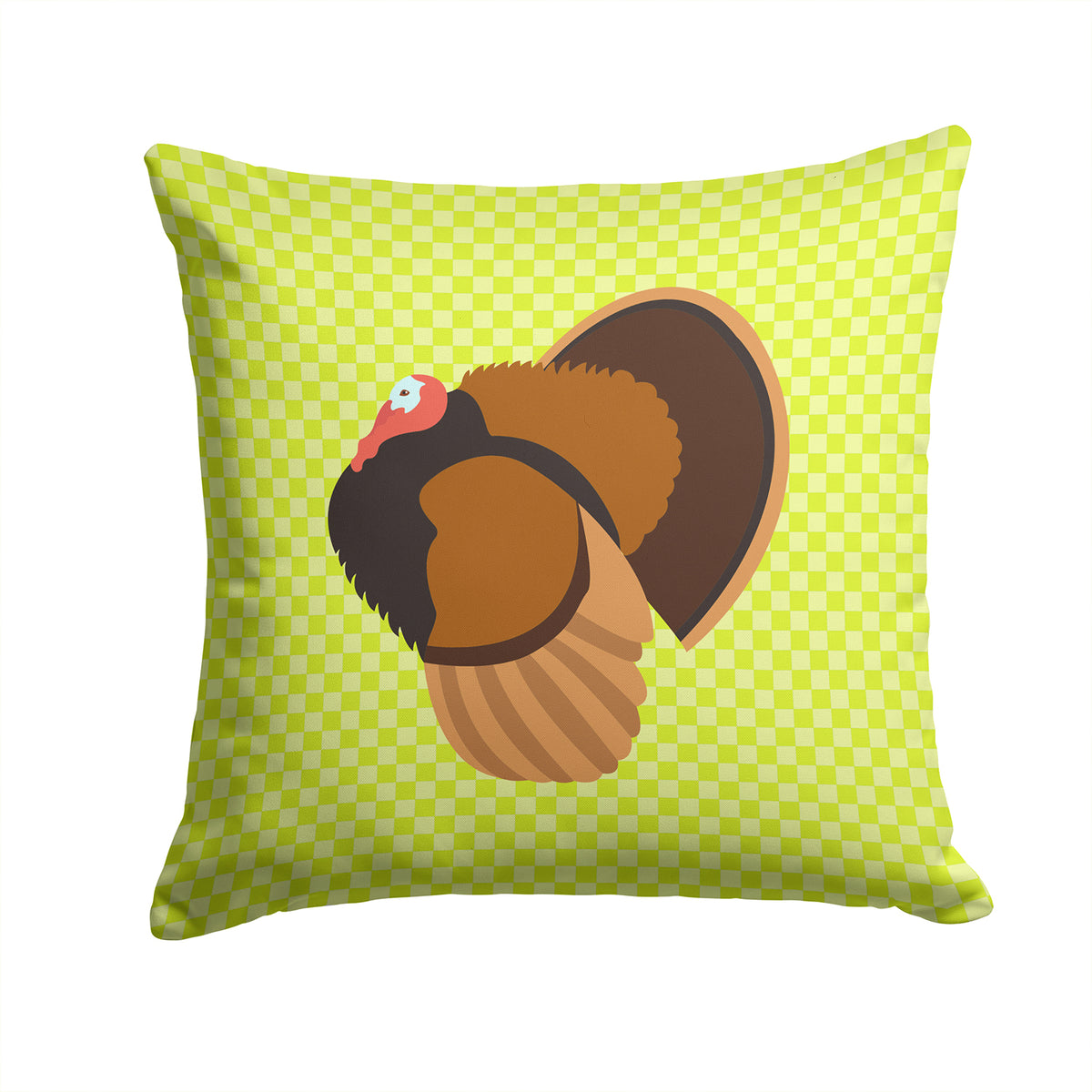 Bronze Turkey Green Fabric Decorative Pillow BB7812PW1414 - the-store.com