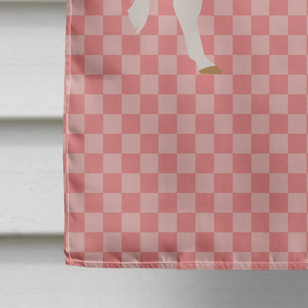 Ayrshire Cow Pink Check Flag Canvas House Size BB7827CHF  the-store.com.