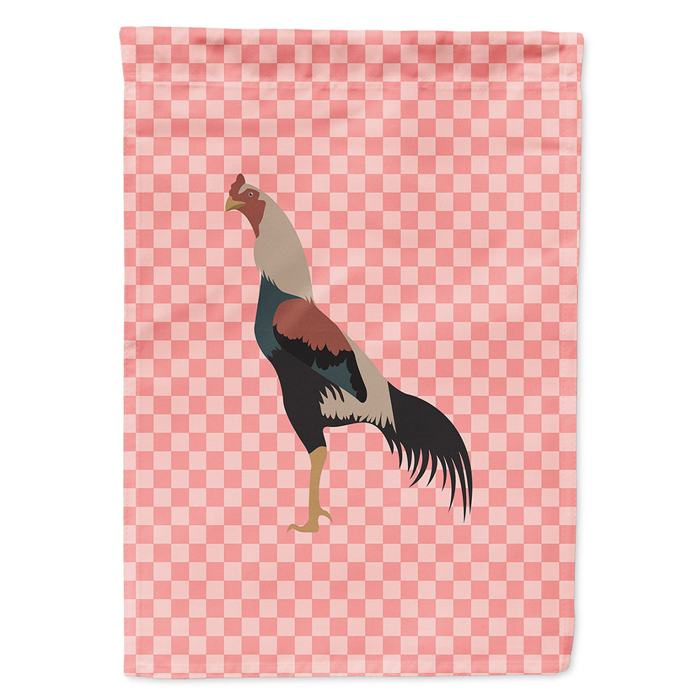 Kulang Chicken Pink Check Flag Canvas House Size BB7838CHF  the-store.com.