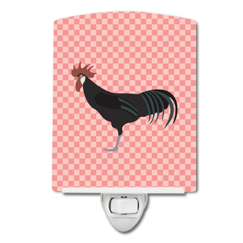 Minorca Ctalalan Chicken Pink Check Ceramic Night Light BB7841CNL - the-store.com