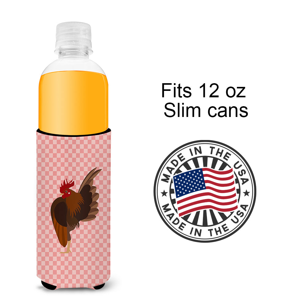 Malaysian Serama Chicken Pink Check  Ultra Hugger for slim cans  the-store.com.