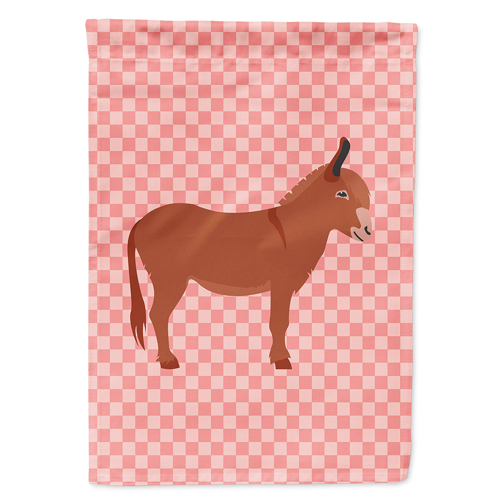 Irish Donkey Pink Check Flag Canvas House Size BB7848CHF  the-store.com.