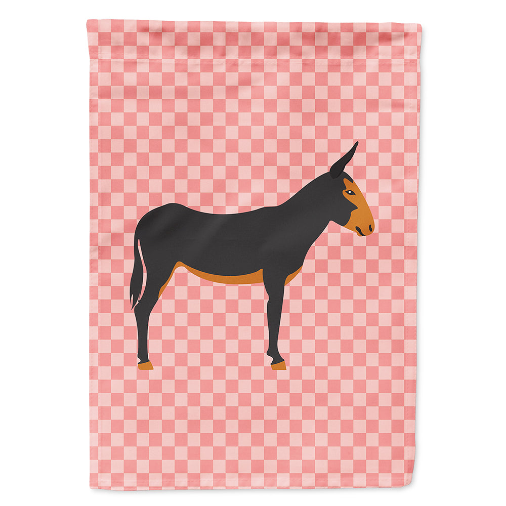 Catalan Donkey Pink Check Flag Canvas House Size BB7855CHF  the-store.com.