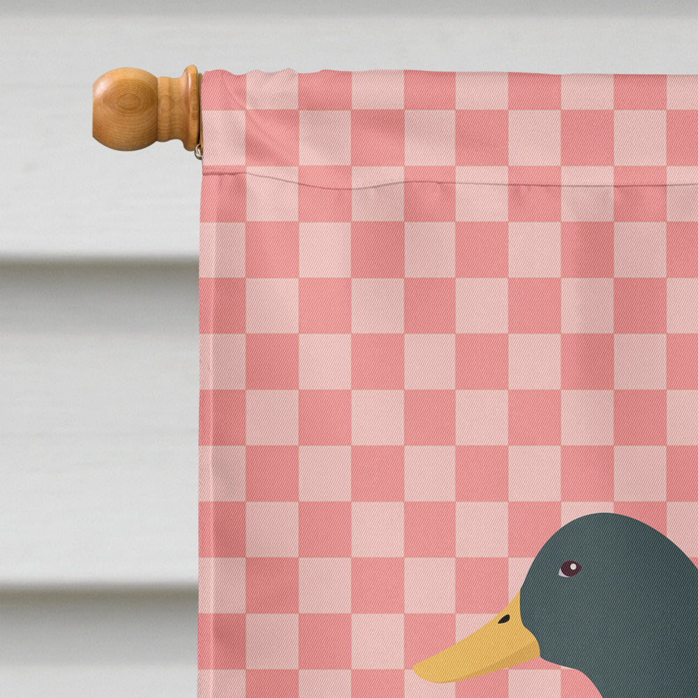 Rouen Duck Pink Check Flag Canvas House Size BB7856CHF  the-store.com.
