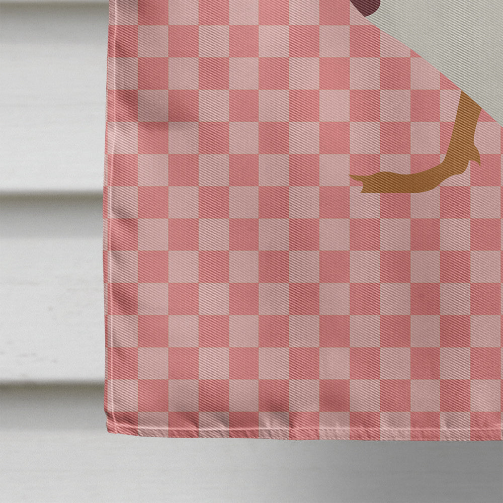 Rouen Duck Pink Check Flag Canvas House Size BB7856CHF  the-store.com.