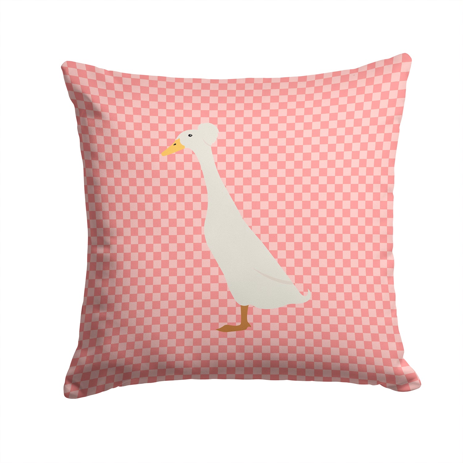 Bali Duck Pink Check Fabric Decorative Pillow BB7859PW1414 - the-store.com