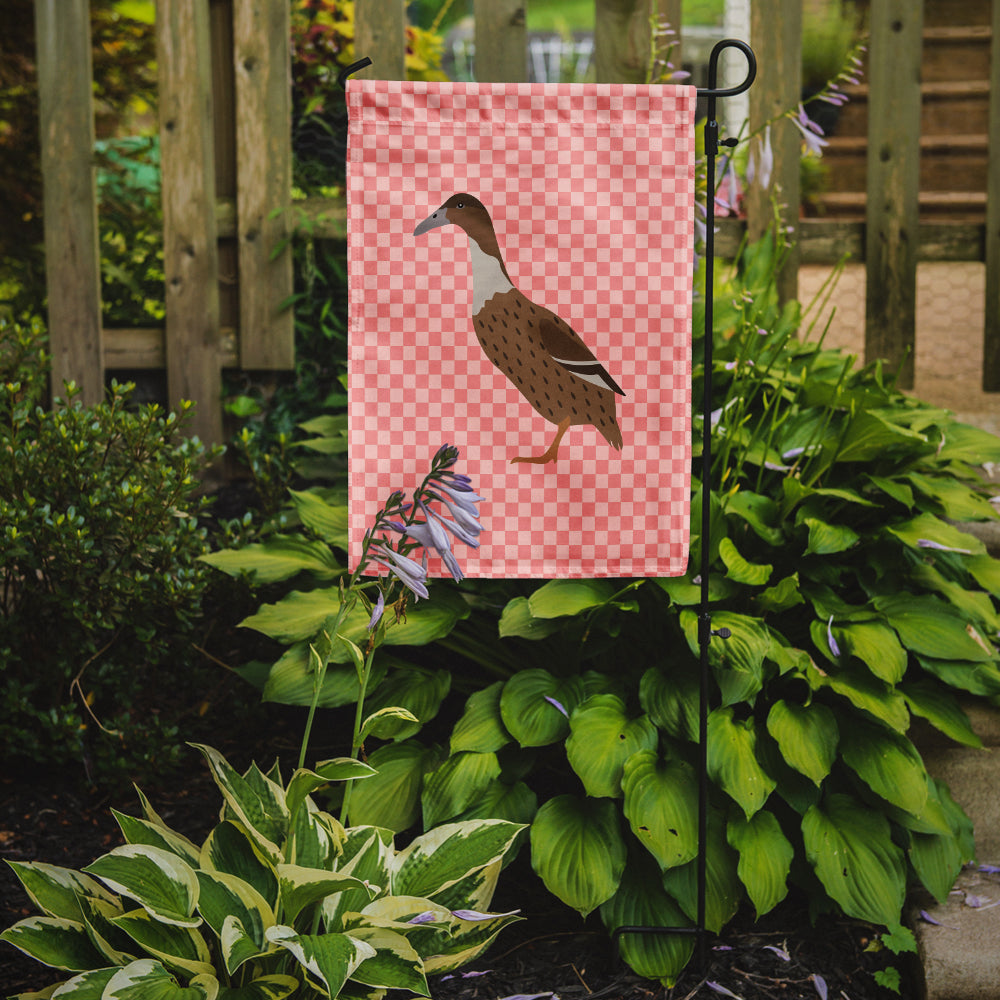 Dutch Hook Bill Duck Pink Check Flag Garden Size  the-store.com.