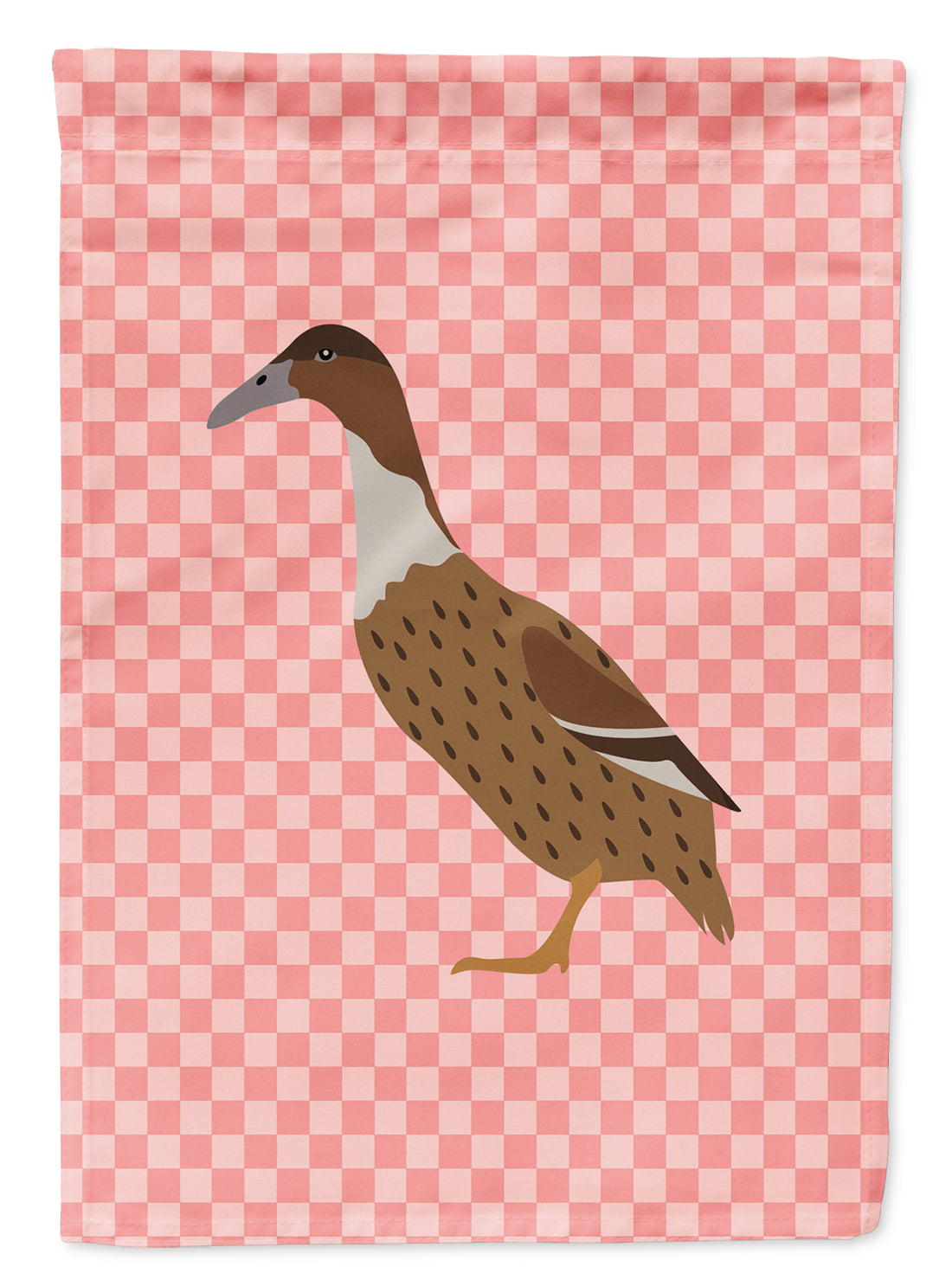 Dutch Hook Bill Duck Pink Check Flag Garden Size  the-store.com.