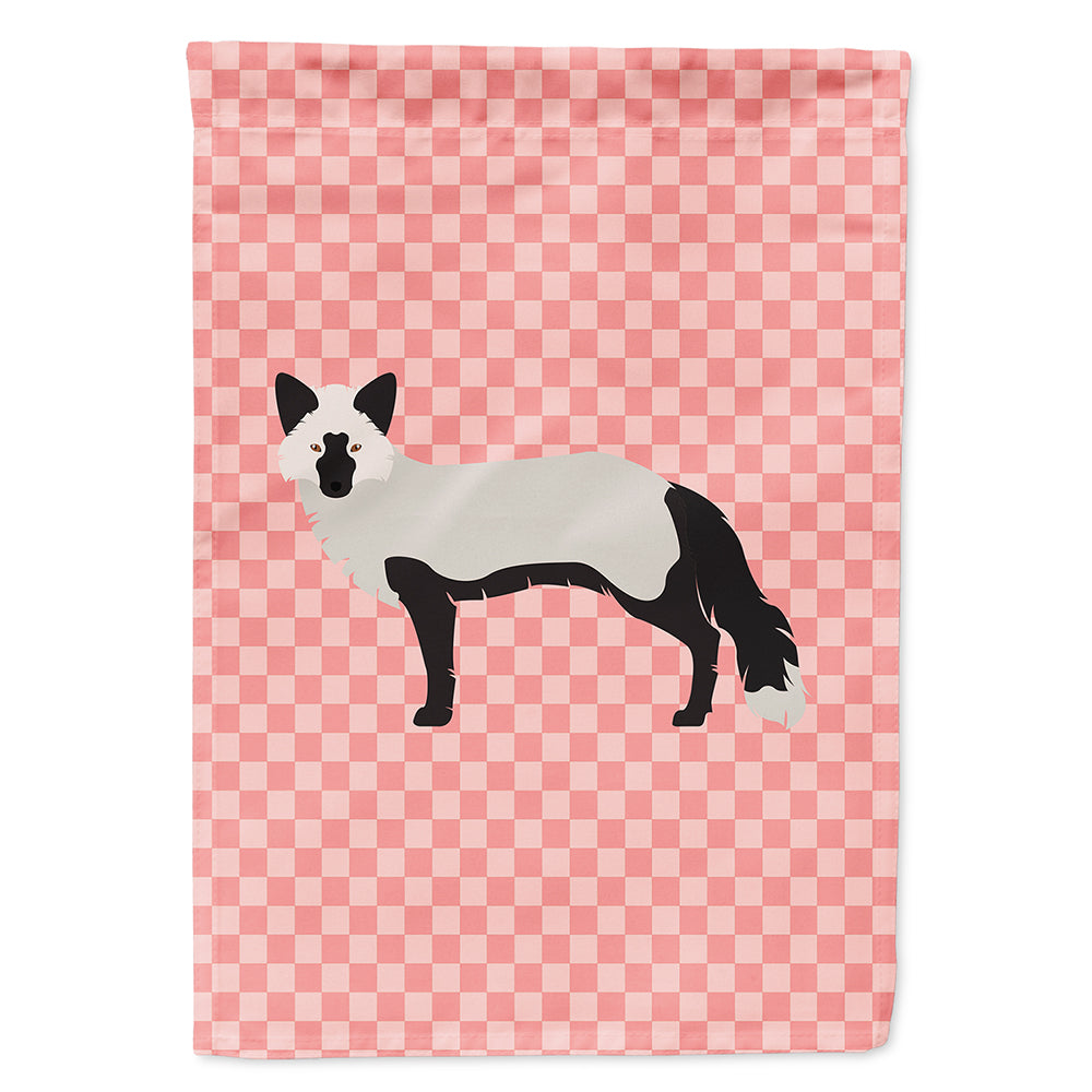 Silver Fox Pink Check Flag Canvas House Size BB7871CHF  the-store.com.