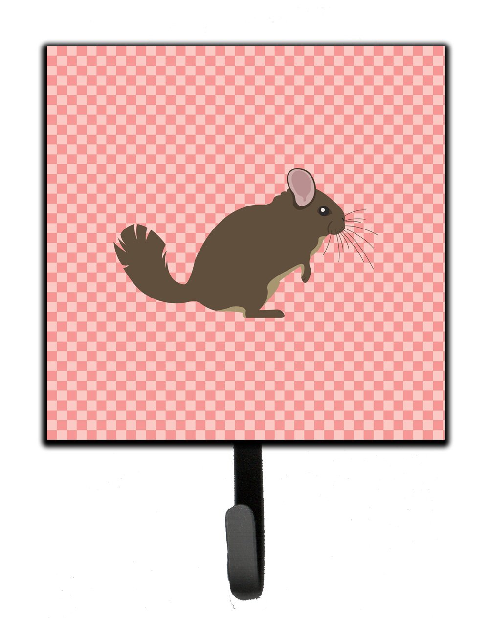 Chinchilla Pink Check Leash or Key Holder by Caroline's Treasures