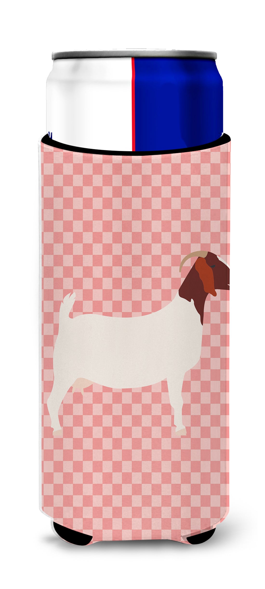 Boer Goat Pink Check  Ultra Hugger for slim cans  the-store.com.