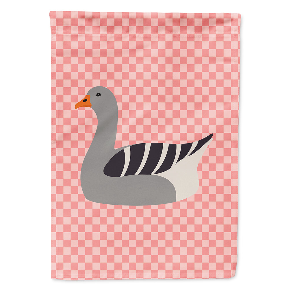 Pilgrim Goose Pink Check Flag Canvas House Size BB7893CHF  the-store.com.