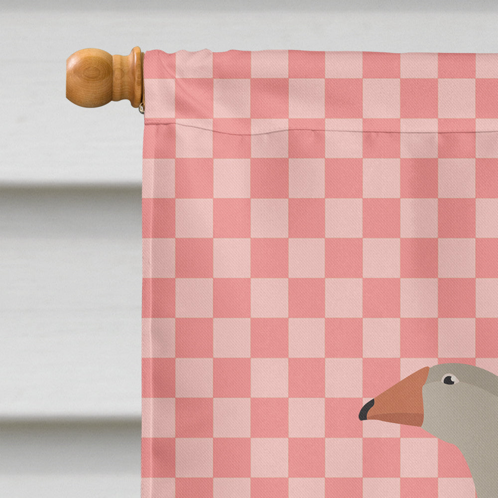 Steinbacher Goose Pink Check Flag Canvas House Size BB7894CHF  the-store.com.