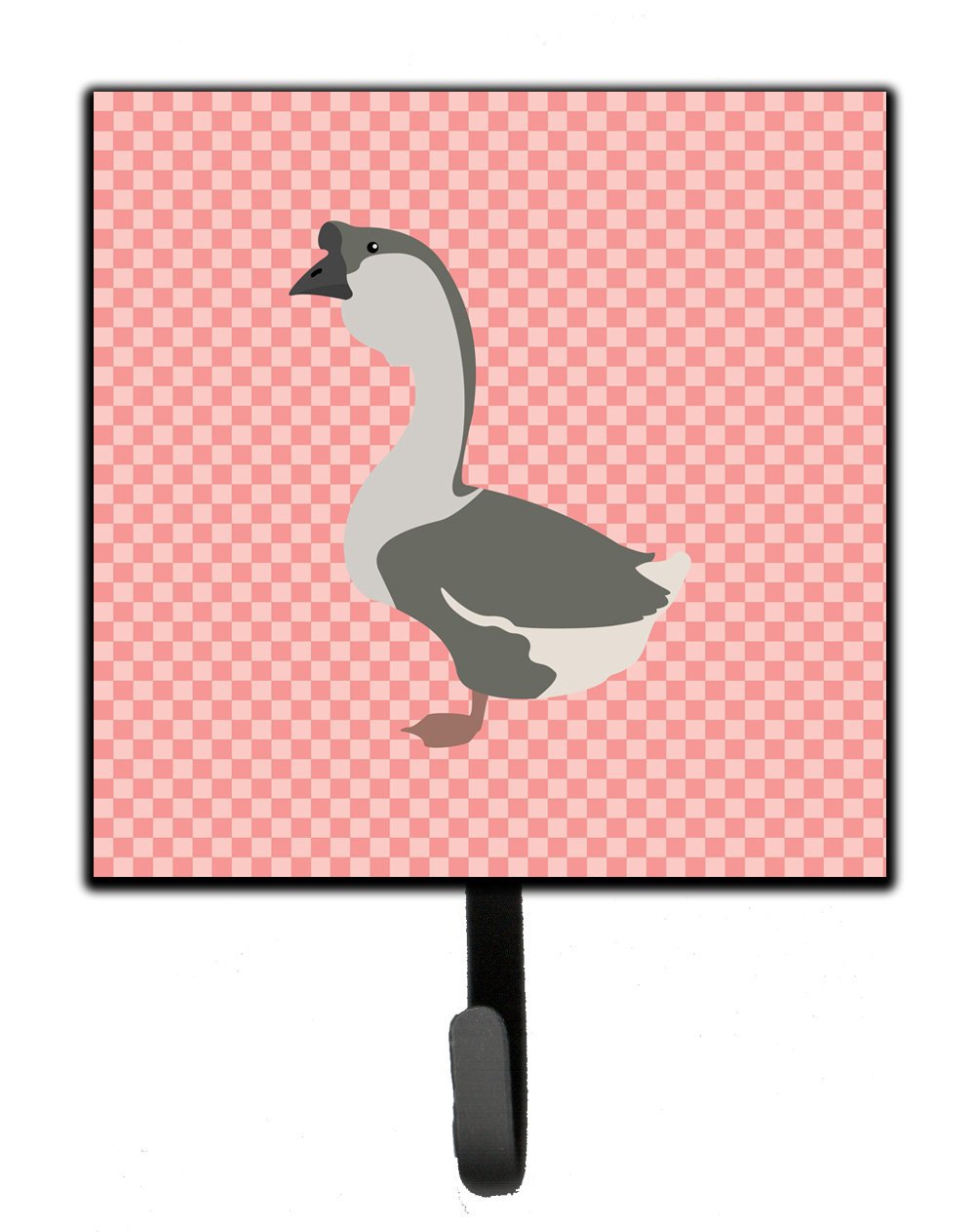 African Goose Pink Check Leash or Key Holder by Caroline's Treasures