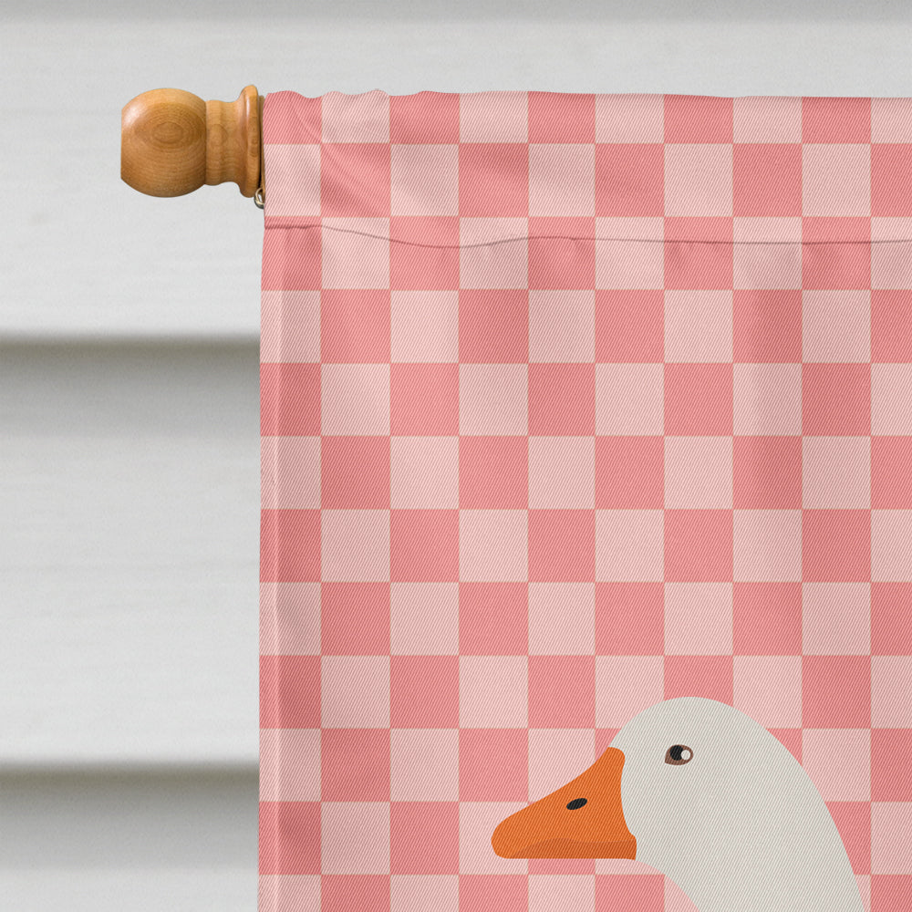 Sebastopol Goose Pink Check Flag Canvas House Size BB7902CHF  the-store.com.