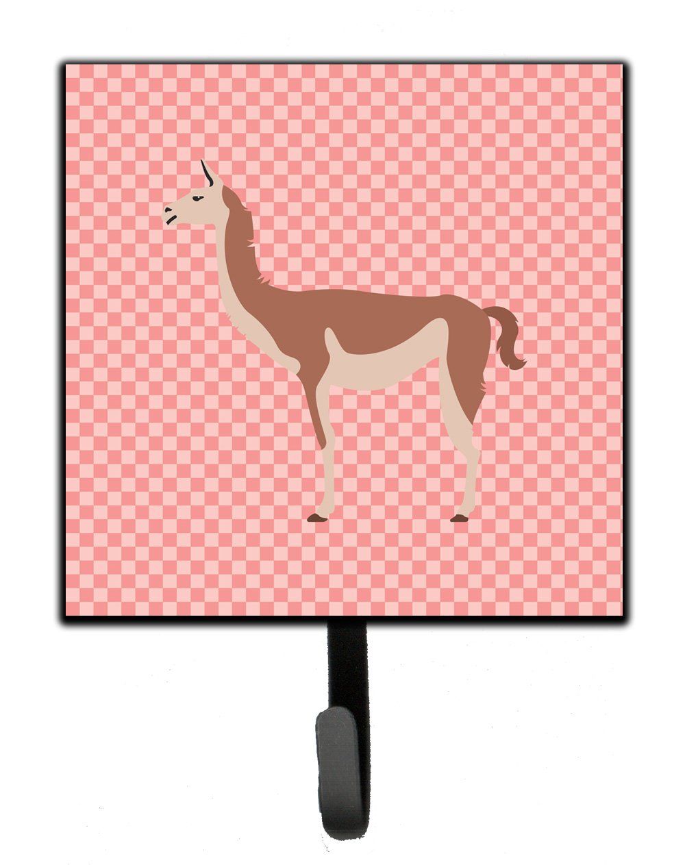 Guanaco Pink Check Leash or Key Holder by Caroline&#39;s Treasures