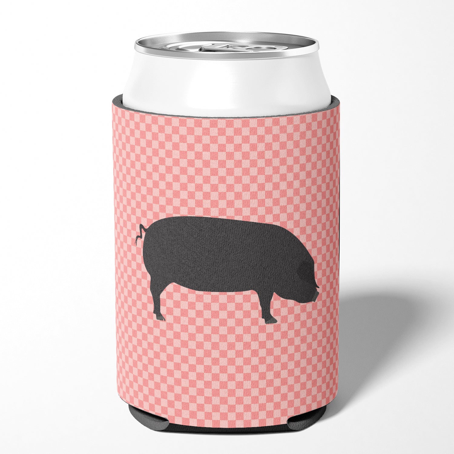 Devon Large Black Pig Pink Check Can or Bottle Hugger BB7931CC  the-store.com.