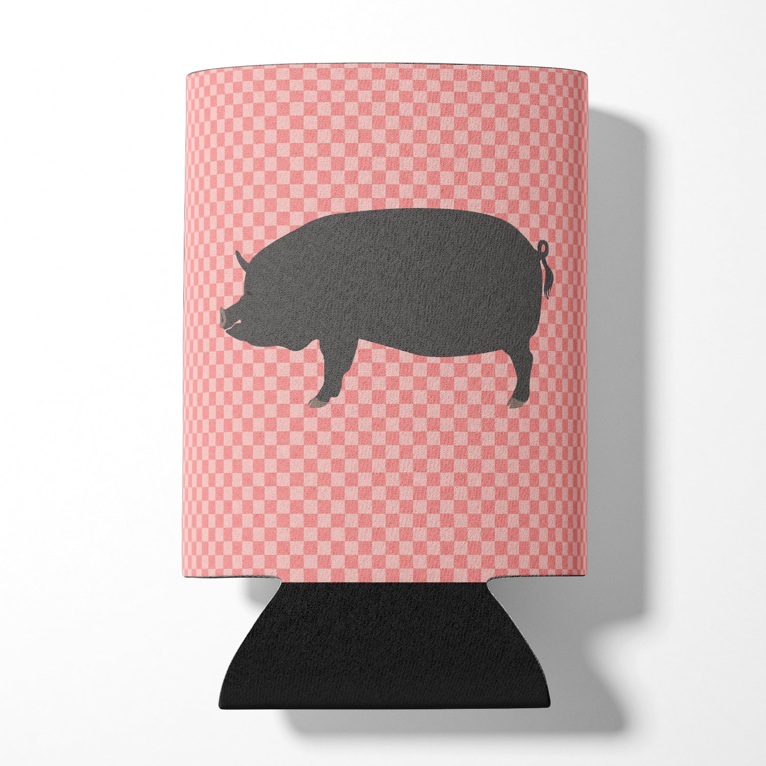 Berkshire Pig Pink Check Can or Bottle Hugger BB7933CC  the-store.com.