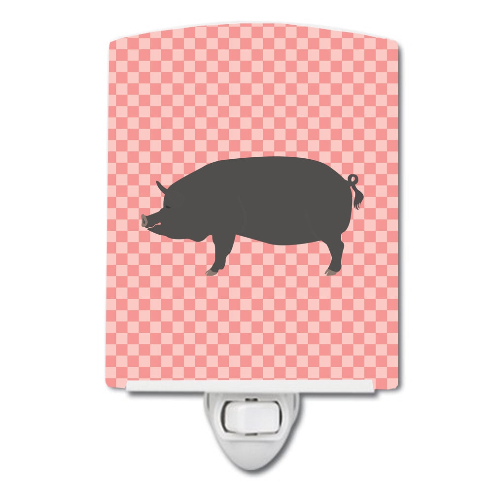 Berkshire Pig Pink Check Ceramic Night Light BB7933CNL - the-store.com