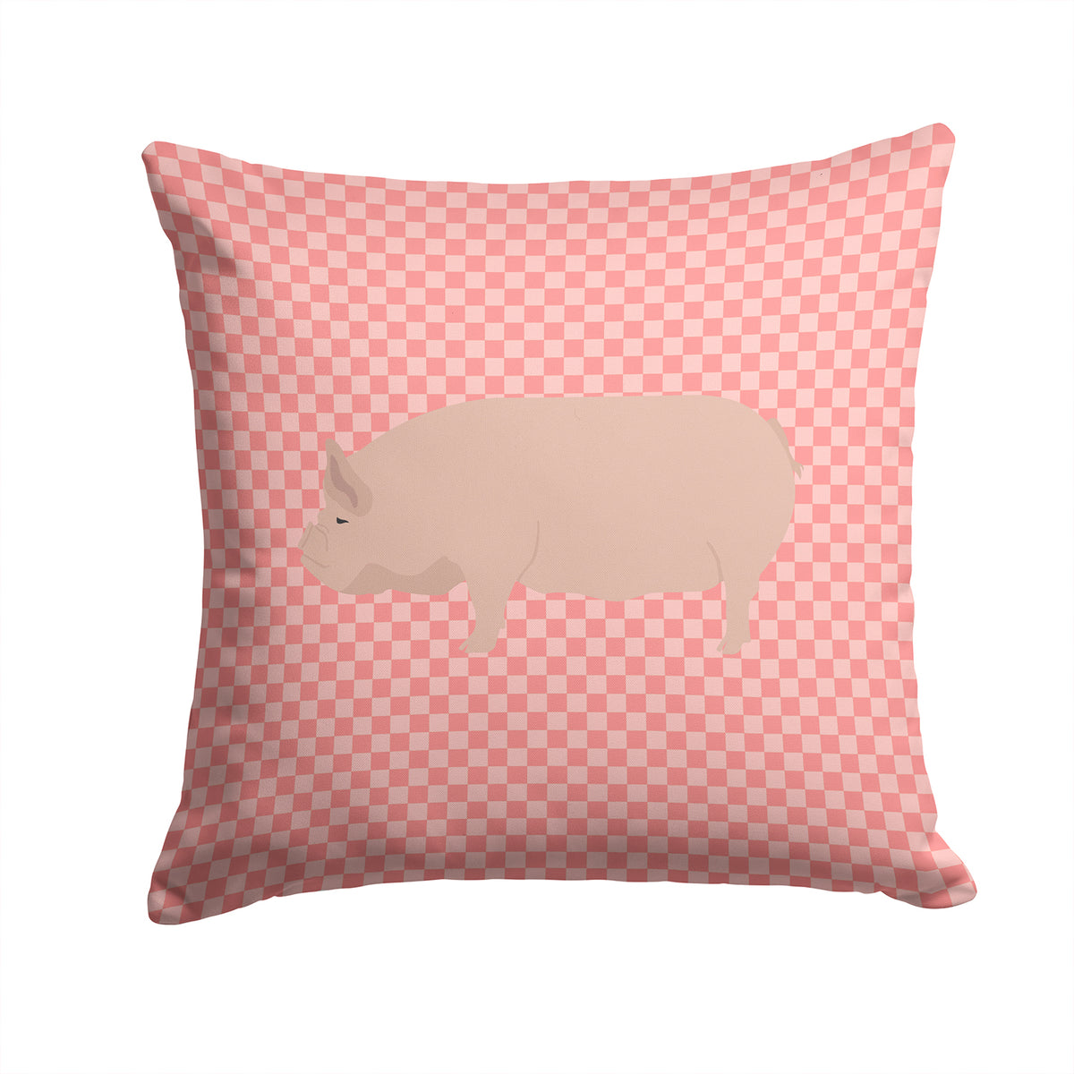 Welsh Pig Pink Check Fabric Decorative Pillow BB7937PW1414 - the-store.com