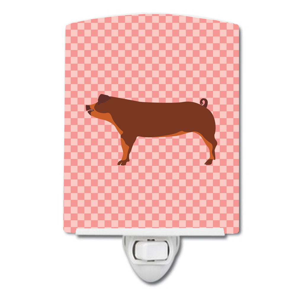 Duroc Pig Pink Check Ceramic Night Light BB7942CNL - the-store.com