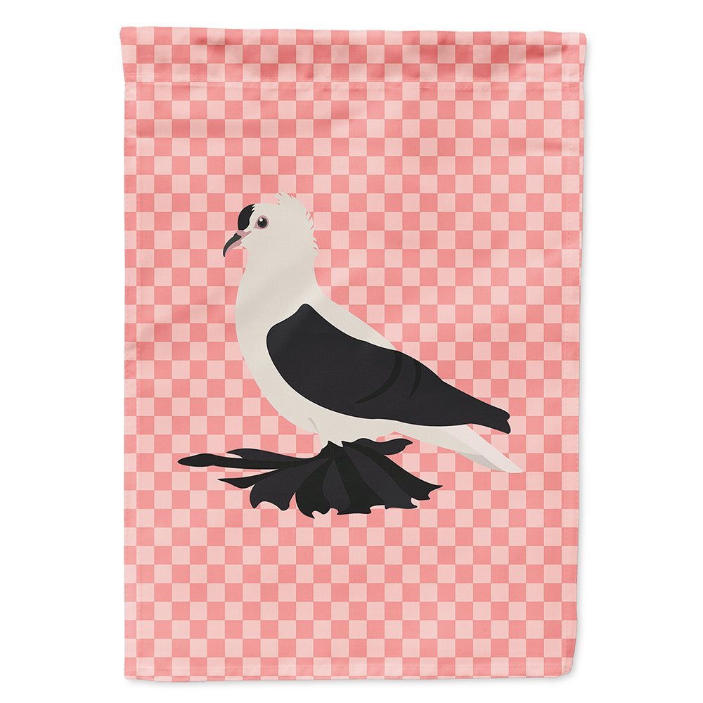 Saxon Fairy Swallow Pigeon Pink Check Flag Canvas House Size BB7946CHF  the-store.com.