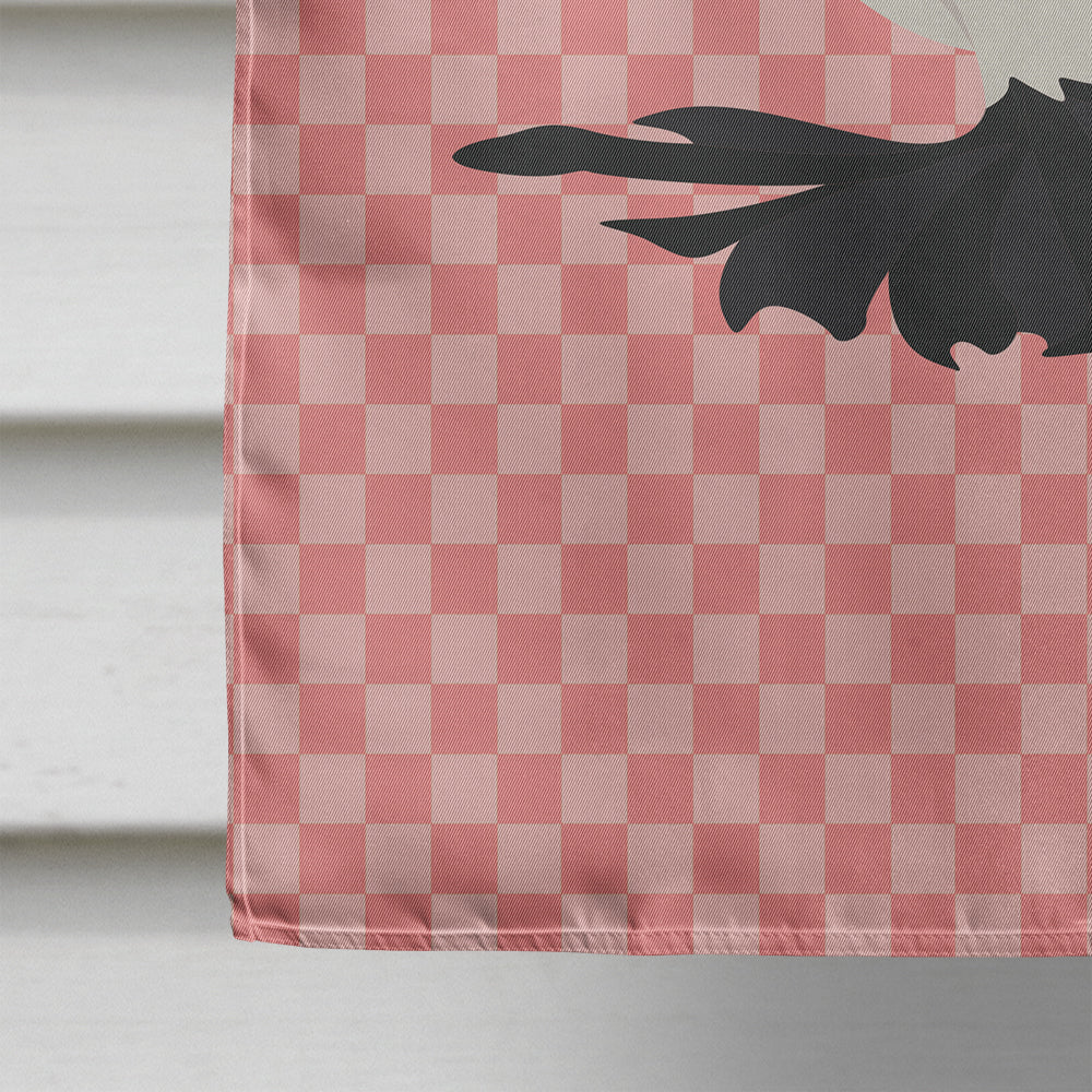 Saxon Fairy Swallow Pigeon Pink Check Flag Canvas House Size BB7946CHF  the-store.com.